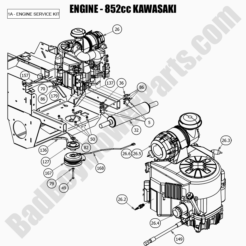 2021 Rebel Engine - 852cc Kawasaki FX850